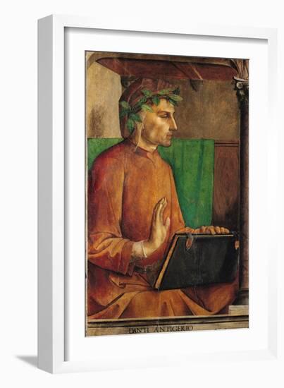 Portrait of Dante Alighieri (1265-1321), circa 1475-Joos van Gent-Framed Giclee Print