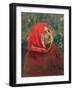 Portrait of Dante Alighieri (1265-1321)-Ilya Efimovich Repin-Framed Giclee Print