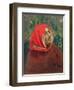 Portrait of Dante Alighieri (1265-1321)-Ilya Efimovich Repin-Framed Giclee Print