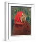 Portrait of Dante Alighieri (1265-1321)-Ilya Efimovich Repin-Framed Giclee Print