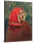 Portrait of Dante Alighieri (1265-1321)-Ilya Efimovich Repin-Stretched Canvas