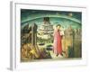 Portrait of Dante Alighieri, Florence and the Allegory of the Divine Comedy-null-Framed Giclee Print