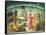 Portrait of Dante Alighieri, Florence and the Allegory of the Divine Comedy-null-Framed Stretched Canvas