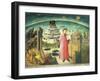 Portrait of Dante Alighieri, Florence and the Allegory of the Divine Comedy-null-Framed Giclee Print