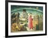 Portrait of Dante Alighieri, Florence and the Allegory of the Divine Comedy-null-Framed Giclee Print