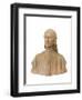 Portrait of Dante Alighieri, Romano Pazzini, 1852-1942, Civic Museum-null-Framed Giclee Print