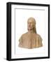 Portrait of Dante Alighieri, Romano Pazzini, 1852-1942, Civic Museum-null-Framed Giclee Print