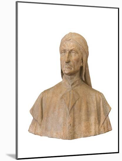 Portrait of Dante Alighieri, Romano Pazzini, 1852-1942, Civic Museum-null-Mounted Giclee Print