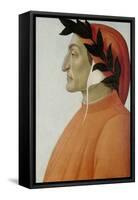 Portrait of Dante Alighieri-Sandro Botticelli-Framed Stretched Canvas