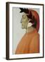 Portrait of Dante Alighieri-Sandro Botticelli-Framed Giclee Print