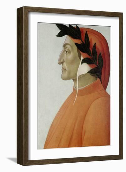 Portrait of Dante Alighieri-Sandro Botticelli-Framed Giclee Print