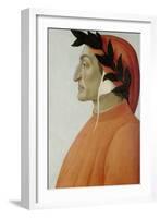 Portrait of Dante Alighieri-Sandro Botticelli-Framed Giclee Print