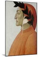 Portrait of Dante Alighieri-Sandro Botticelli-Mounted Giclee Print