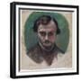 Portrait of Dante Gabriel Rossetti, 1853-William Holman Hunt-Framed Giclee Print