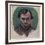 Portrait of Dante Gabriel Rossetti, 1853-William Holman Hunt-Framed Giclee Print