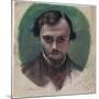 Portrait of Dante Gabriel Rossetti, 1853-William Holman Hunt-Mounted Giclee Print