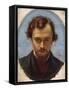 Portrait of Dante Gabriel Rossetti-William Holman Hunt-Framed Stretched Canvas