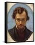 Portrait of Dante Gabriel Rossetti-William Holman Hunt-Framed Stretched Canvas