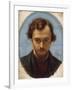 Portrait of Dante Gabriel Rossetti-William Holman Hunt-Framed Giclee Print