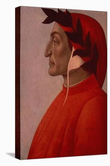 Portrait of Dante-Sandro Botticelli-Stretched Canvas