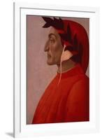 Portrait of Dante-Sandro Botticelli-Framed Giclee Print