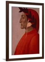 Portrait of Dante-Sandro Botticelli-Framed Giclee Print