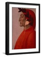 Portrait of Dante-Sandro Botticelli-Framed Giclee Print