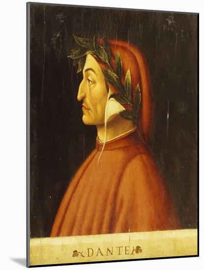 Portrait of Dante-Domenico Ghirlandaio-Mounted Giclee Print