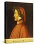 Portrait of Dante-Domenico Ghirlandaio-Stretched Canvas