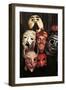 Portrait of Dario Fo with Masks-null-Framed Photographic Print