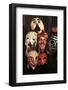 Portrait of Dario Fo with Masks-null-Framed Photographic Print