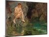 Portrait of David Bone - Cornwall, 1913-Henry Scott Tuke-Mounted Giclee Print