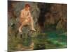 Portrait of David Bone - Cornwall, 1913-Henry Scott Tuke-Mounted Giclee Print