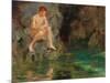 Portrait of David Bone - Cornwall, 1913-Henry Scott Tuke-Mounted Giclee Print