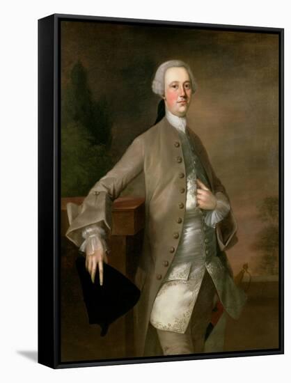 Portrait of David Garrick, 1742-Thomas Gainsborough-Framed Stretched Canvas