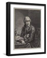 Portrait of David Garrick-Robert Edge pine-Framed Giclee Print