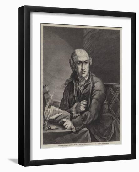 Portrait of David Garrick-Robert Edge pine-Framed Giclee Print