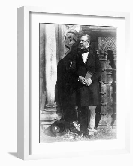 Portrait of David Roberts, R.A., Pub. 1844 (Calotype Photographic Print)-David Octavius Hill-Framed Giclee Print