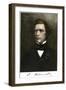 Portrait of David Wilmot (1814-1868), Politician with His Signature. Colour Engraving of the 19Th C-null-Framed Giclee Print