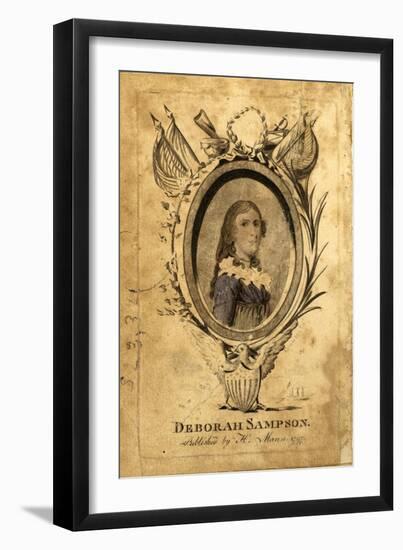 Portrait of Deborah Sampson, 1787-null-Framed Giclee Print