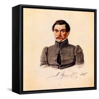 Portrait of Decembrist Ivan Pushchin (1798-185), 1837-Nikolai Alexandrovich Bestuzhev-Framed Stretched Canvas