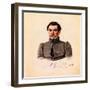 Portrait of Decembrist Ivan Pushchin (1798-185), 1837-Nikolai Alexandrovich Bestuzhev-Framed Giclee Print