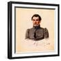 Portrait of Decembrist Ivan Pushchin (1798-185), 1837-Nikolai Alexandrovich Bestuzhev-Framed Giclee Print