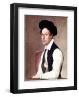 Portrait of Decembrist Mikhail Alexandrovich Bestuzhev (1800-187), 1837-1839-Nikolai Alexandrovich Bestuzhev-Framed Giclee Print