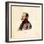 Portrait of Decembrist Nikolai Lorer (1794-187), 1832-1833-Nikolai Alexandrovich Bestuzhev-Framed Giclee Print