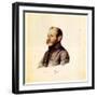 Portrait of Decembrist Nikolai Lorer (1794-187), 1832-1833-Nikolai Alexandrovich Bestuzhev-Framed Giclee Print