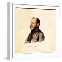 Portrait of Decembrist Nikolai Lorer (1794-187), 1832-1833-Nikolai Alexandrovich Bestuzhev-Framed Giclee Print