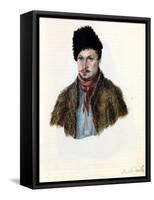 Portrait of Decembrist Vasily Davydov (1793-185), 1839-Nikolai Alexandrovich Bestuzhev-Framed Stretched Canvas