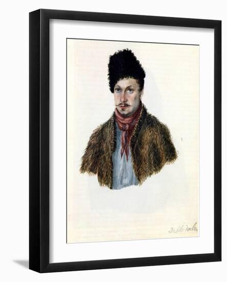 Portrait of Decembrist Vasily Davydov (1793-185), 1839-Nikolai Alexandrovich Bestuzhev-Framed Giclee Print