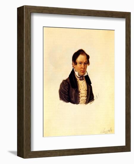 Portrait of Decembrist Vasily Ivashev (1797-184), 1834-Nikolai Alexandrovich Bestuzhev-Framed Giclee Print